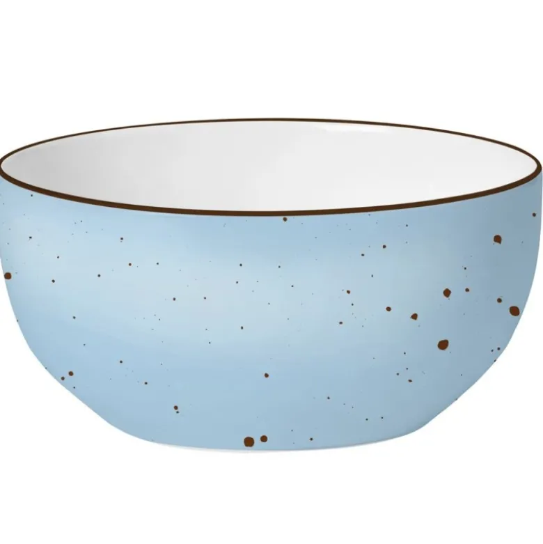 Serwis obiadowy 36 elementów porcelanowy MG Home Gemma Pastel zestaw talerzy dla 12 osób kolorowe nakrapiane