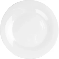 Serwis obiadowy 24 elementy Vilde White szklane talerze zestaw talerzy dla 6 osób białe