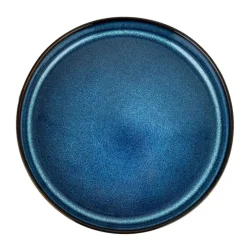 Serwis obiadowy porcelanowy Florina Evia Blue 18 elementów zestaw talerzy dla 6 osób modern