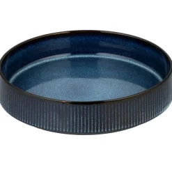 Serwis obiadowy porcelanowy Florina Evia Blue 30 elementów zestaw talerzy dla 6 osób modern