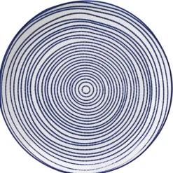 Serwis obiadowy porcelanowy MG Home Marea 12 elementów zestaw talerzy dla 4 osób kropki