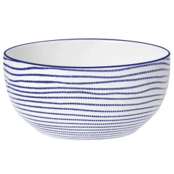 Serwis obiadowy porcelanowy MG Home Marea 12 elementów zestaw talerzy dla 4 osób kropki