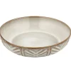 Serwis obiadowy porcelanowy Florina Lehti 18 elementów zestaw talerzy dla 6 osób liście