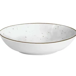 Serwis obiadowy porcelanowy MG Home Antico 18 elementów zestaw talerzy dla 6 osób szary nakrapiany