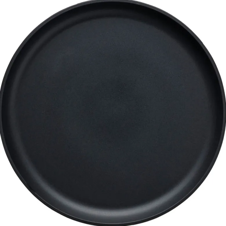 Serwis obiadowy porcelanowy MG Home Artena 28 elementy zestaw talerzy kubków misek dla 6 osób czarny