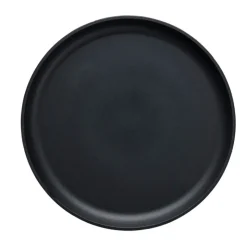 Serwis obiadowy porcelanowy MG Home Artena 28 elementy zestaw talerzy kubków misek dla 6 osób czarny