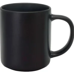 Serwis obiadowy porcelanowy MG Home Artena 28 elementy zestaw talerzy kubków misek dla 6 osób czarny