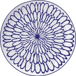Serwis obiadowy porcelanowy MG Home Fiori 12 elementów zestaw talerzy dla 4 osób kwiaty