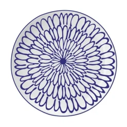 Serwis obiadowy porcelanowy MG Home Fiori 12 elementów zestaw talerzy dla 4 osób kwiaty