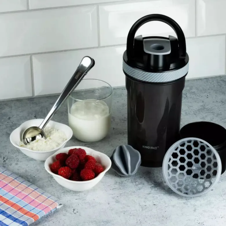 Shaker do koktajli 720 ml KingHoff KH 1359 plastikowy czarny