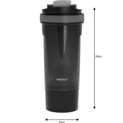 Shaker do koktajli 720 ml KingHoff KH 1359 plastikowy czarny