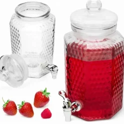 Słój szklany z kranikiem 4 L do lemoniady napojów wody Tragar 44038