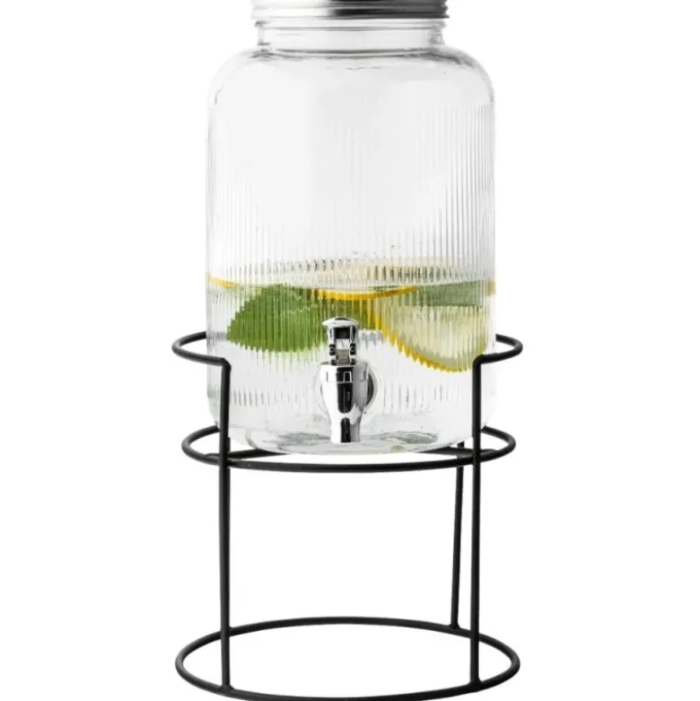 Słój szklany z kranikiem 4 L ze stojakiem do lemoniady napojów wody Altom Design