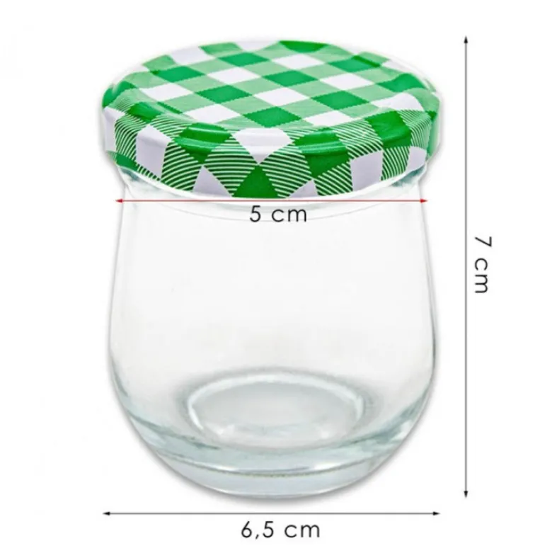 Słoiki baryłkowe na przetwory 250 ml zestaw 8 sztuk weki z pokrywkami TR-GJ-250