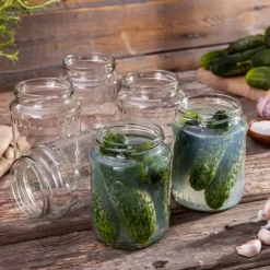 Słoiki szklane 720 ml na przetwory miód dżemy kiszone ogórki komplet 6 szt Altom Design