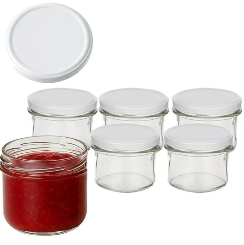 Słoiki szklane 235 ml na przetwory miód konfitury i dżemy typu twist z zakrętką komplet 6 szt Altom Design