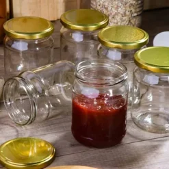 Słoiki szklane 520 ml na przetwory miód konfitury i dżemy typu twist z zakrętką komplet 6 szt Altom Design