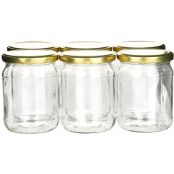 Słoiki szklane 520 ml na przetwory miód konfitury i dżemy typu twist z zakrętką komplet 6 szt Altom Design