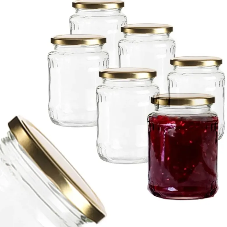 Słoiki szklane 720 ml na przetwory miód konfitury i dżemy typu twist z zakrętką komplet 6 szt Altom Design