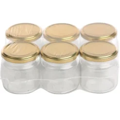 Słoiki szklane 200 ml na przetwory miód konfitury i dżemy typu twist z zakrętką komplet 6 szt Altom Design