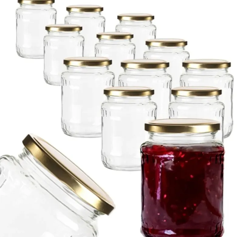 Słoiki szklane 720 ml na przetwory miód konfitury i dżemy typu twist z zakrętką komplet 12 szt Altom Design