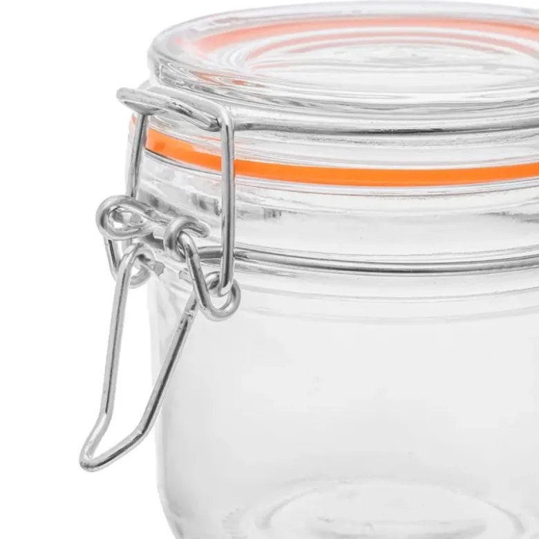 Słoiki szklane na przetwory 200 ml hermetyczne z klipsem zestaw 6 szt Altom Design