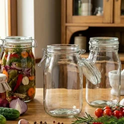 Słoik szklany na przetwory 1100 ml hermetyczny z klipsem Altom Design