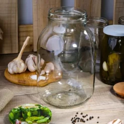 Słoik szklany typu Twist do kiszenia ogórków na przetwory 4 litry z zakrętką i szczypcami Altom Design