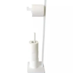Stojak na papier toaletowy KINGHoff KH 1750 drewniany biały