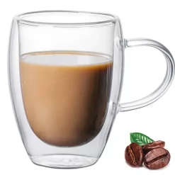 Szklanka termiczna 350 ml z podwójnymi ściankami do kawy herbaty Tragar TR-36-2