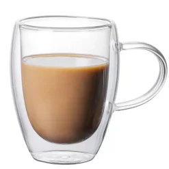 Szklanka termiczna 350 ml z podwójnymi ściankami do kawy herbaty Tragar TR-36-2