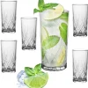 Szklanki do drinków 370 ml wysokie zestaw 6 sztuk napoje woda Long Drink Corda Florina