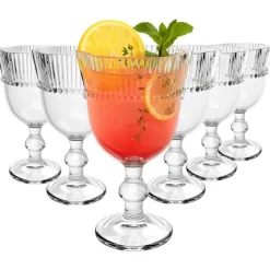 Szklanki do napojów kielichy do wody wody soku na stopce Altom Design Vivienne 320 ml zestaw 6 szt