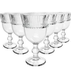 Szklanki do napojów kielichy do wody wody soku na stopce Altom Design Vivienne 320 ml zestaw 6 szt