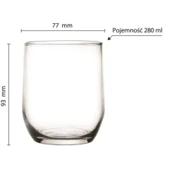 Szklanki do napojów soków Glasmark zestaw 6 szklanek 280 ml