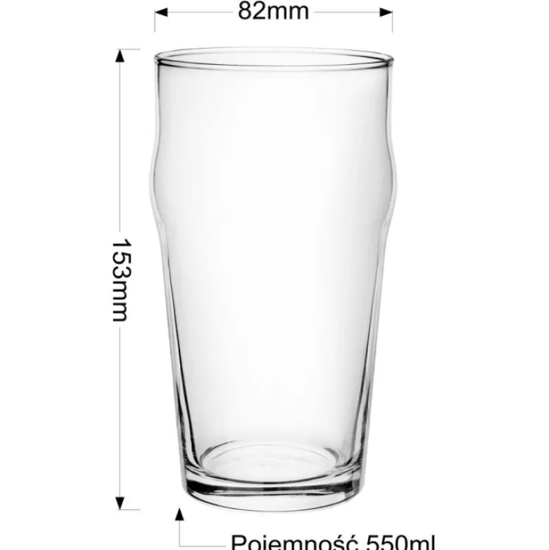 Szklanki do piwa pokal Glasmark 550 ml zestaw 6 szklanek