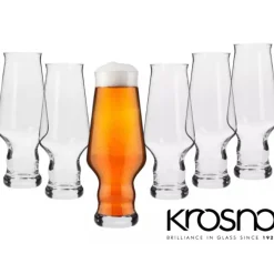 Szklanki do piwa pokal Krosno Splendour 400 ml zestaw 6 szklanek