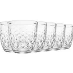 Szklanki do whisky Bormioli Glit 300 ml zestaw 6 szklanek