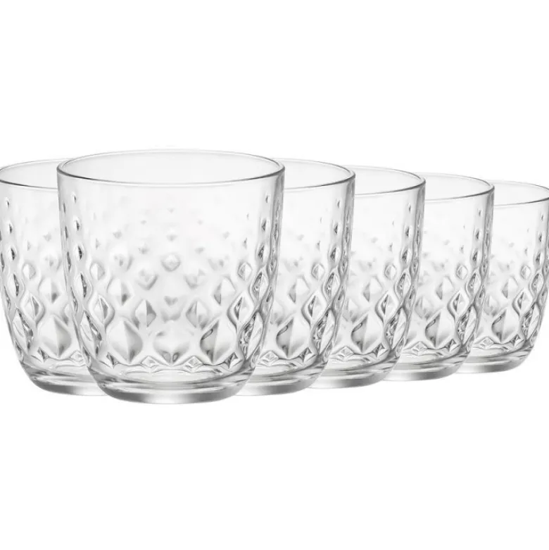 Szklanki do whisky Bormioli Glit 300 ml zestaw 6 szklanek