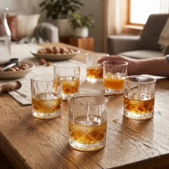 Szklanki do whisky 350 ml drinków napojów Altom Splendor zestaw 6 szklanek grube szkło