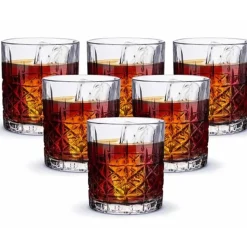 Szklanki do whisky 320 ml zestaw 6 szklanek do drinków Krisberg 1517