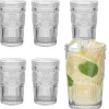 Szklanki do wody drinków 340 ml wysokie zestaw 6 sztuk Long Drink Rosetta Florina