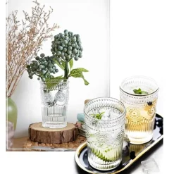 Szklanki do wody drinków 340 ml wysokie zestaw 6 sztuk Long Drink Rosetta Florina