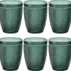 Szklanki do wody 260 ml niskie Florina Alexis Emerald szmaragdowe zestaw 6 sztuk