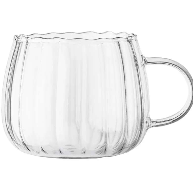 Szklanki kawy herbaty kubki 400ml eleganckie zestaw 6 szt Altom Design Bianca Linea