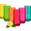 Szklanki kolorowe wysokie 400 ml Glasmark Rainbow zestaw 6 szklanek