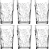 Szklanki 360 ml Altom Rosalie do soków napojów komplet 6 sztuk kwiatowy wzór
