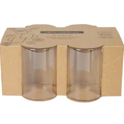 Szklanki 440 ml zestaw 4 kubków żaroodpornych Costa Florina 3K 1018
