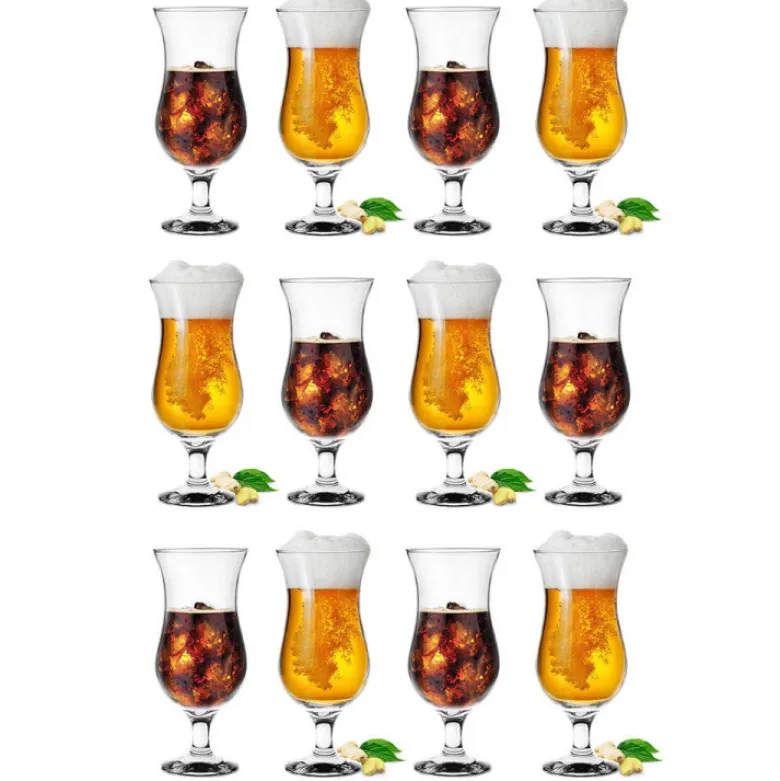 Szklanki na nóżce Glasmark kieliszki koktajlowe 420 ml zestaw 6 sztuk