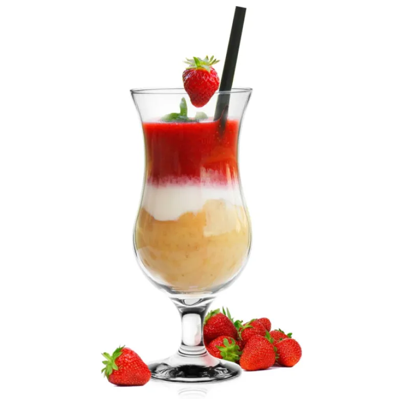 Szklanki na nóżce Glasmark kieliszki koktajlowe 420 ml zestaw 6 sztuk